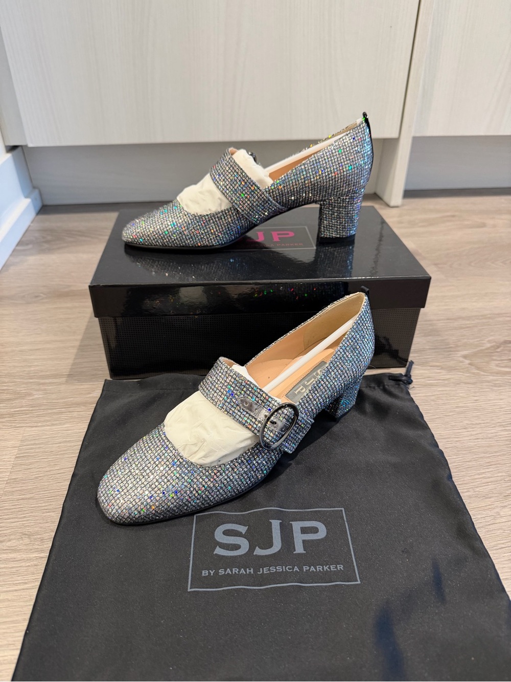 SJP by Sarah Jessica Parker Iridescent Glitter Mary Jane Pump